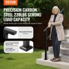 Outdoor Handrails for 4-5 Step Stairs Black Square Tube Easy Install for Senior