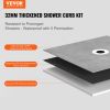 VEVOR Shower Curb Kit, 48"x72" Shower Pan Kit with 6.3" Central Drain, Lightweight EPS Shower Installation Kits with 2 Waterproof Cloths
